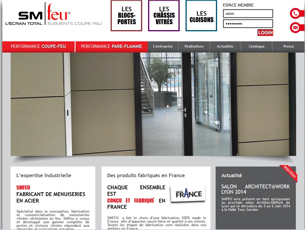 cloisons vitrées coupe feu