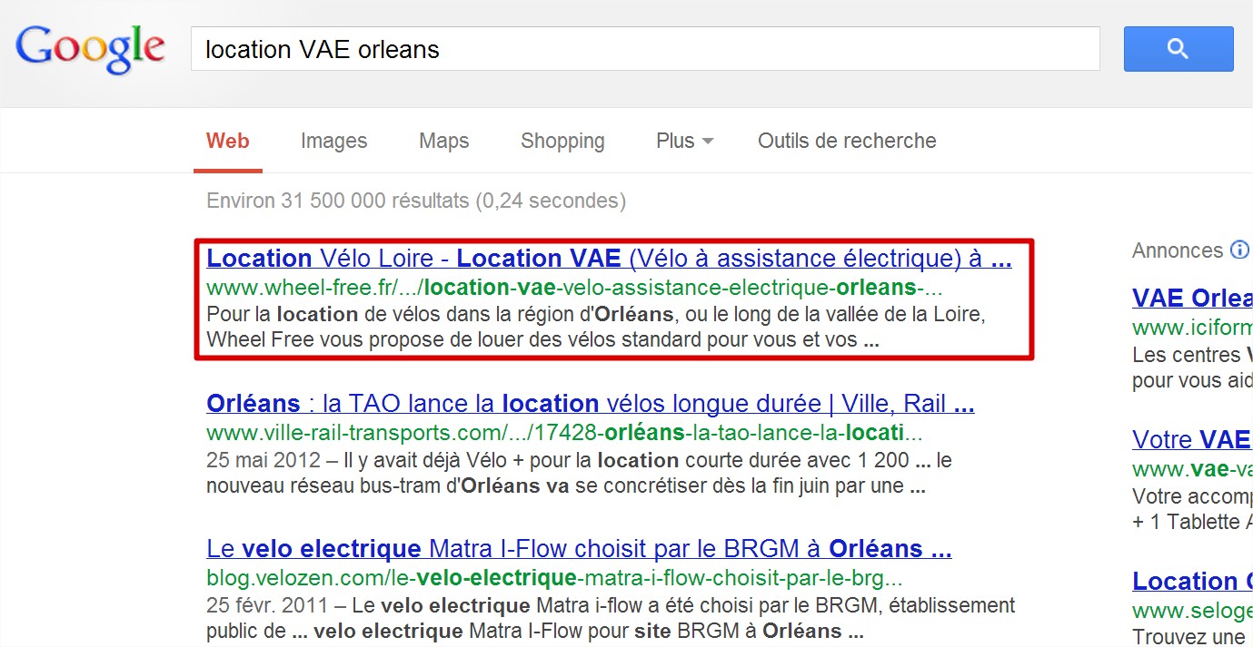 Wheel-Free - Location VAE Orléans