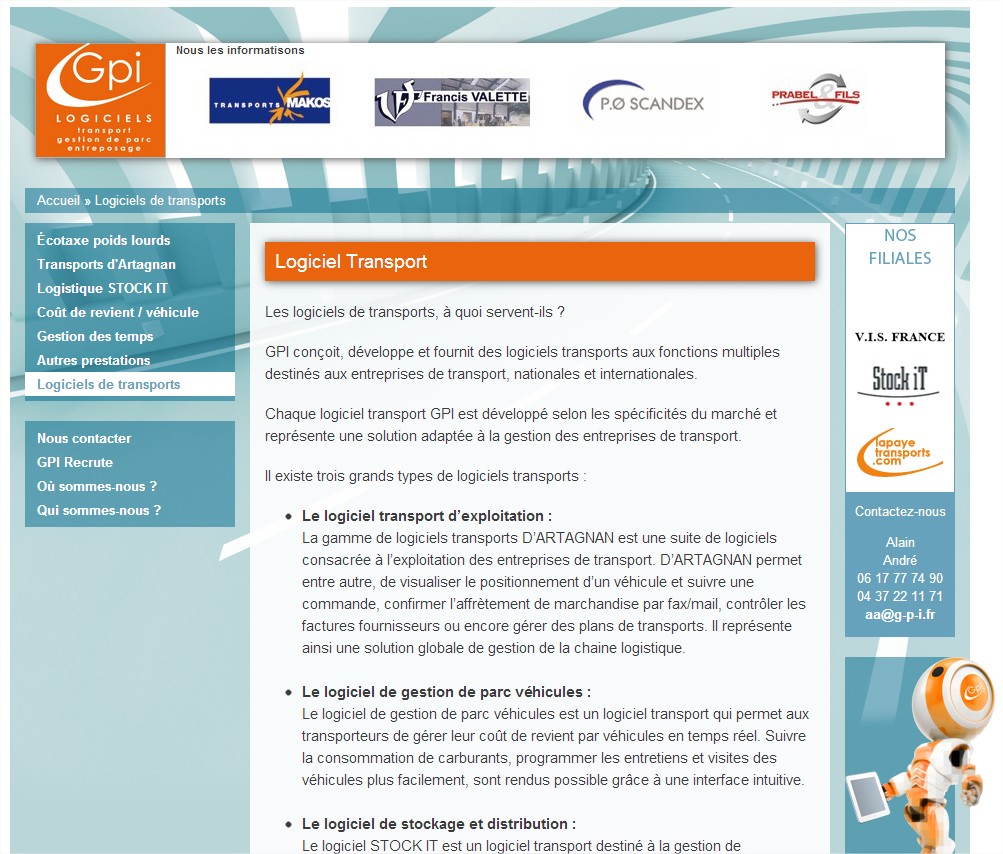 Logiciels transport