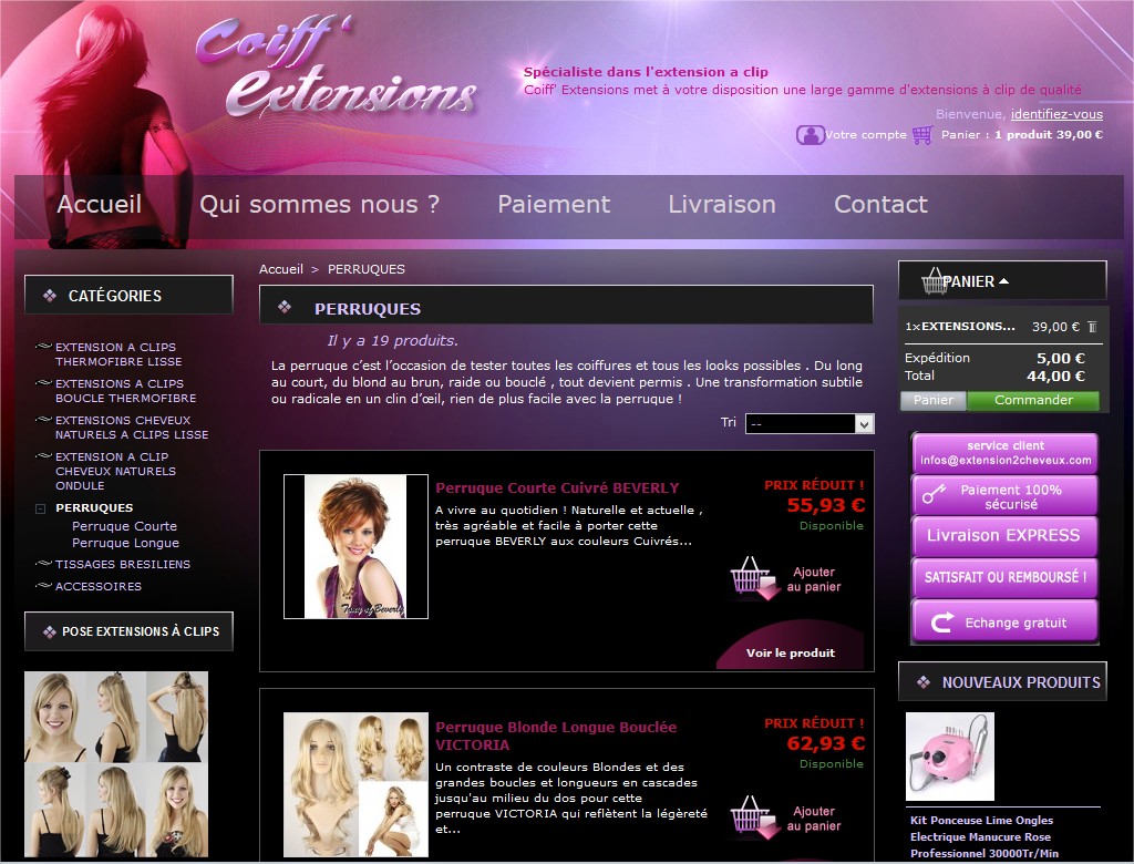 perruque afro cheveux naturels