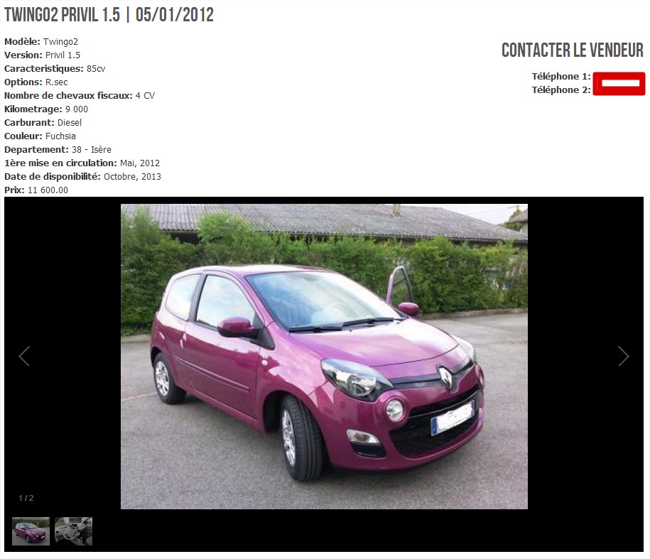 Page intérieure du site de l'Amicale Renault Page intérieure du site de l'Amicale Renault